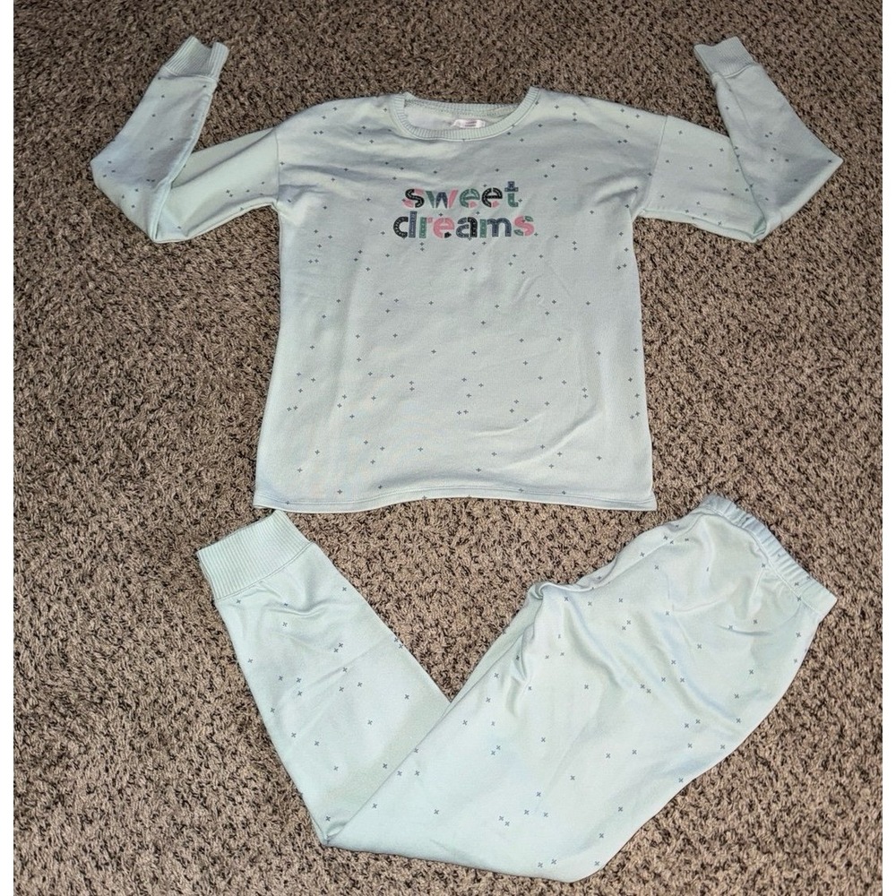 Lauren Conrad Women's 2PC light green Sweat‎ Suit Pajamas set Size XS